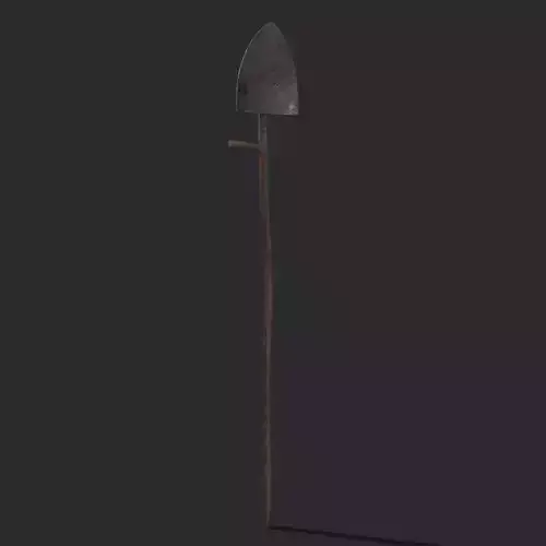 Shovel Version One Low-poly 3D model