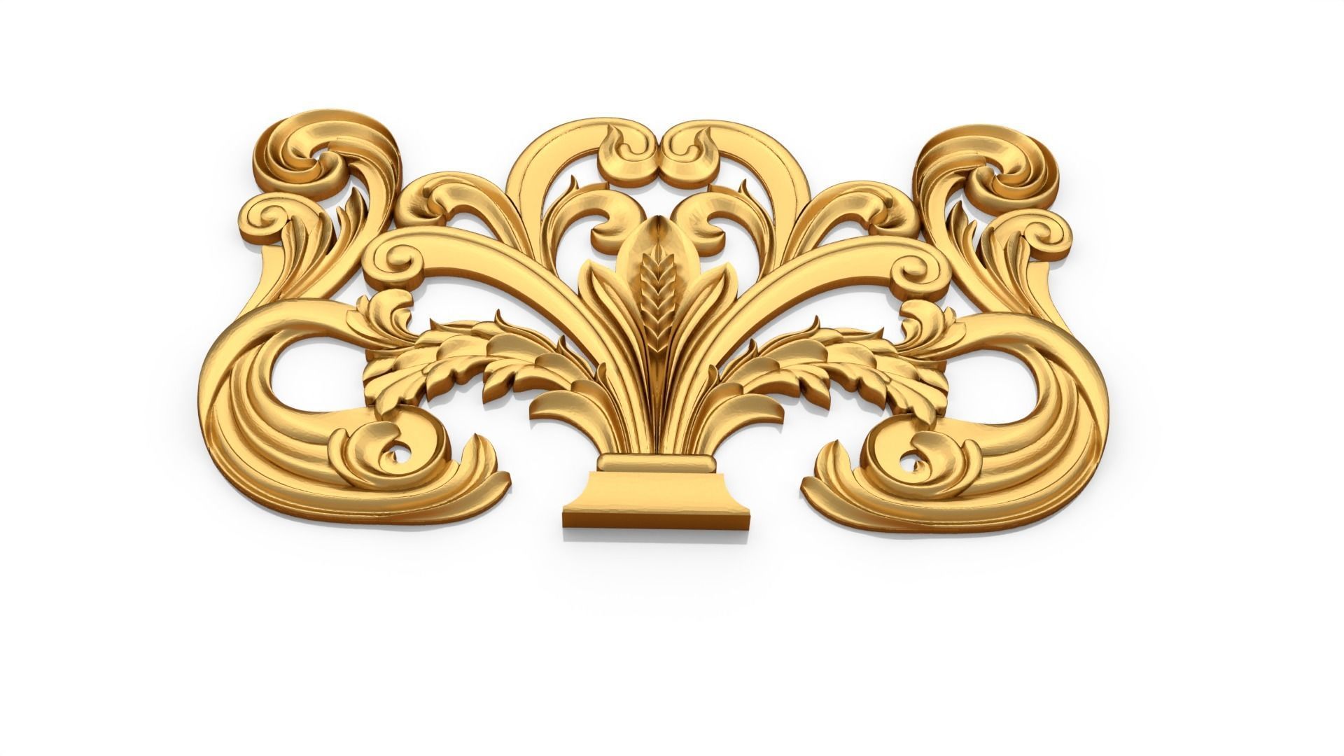 Classic decor ornament 86 3D model_3