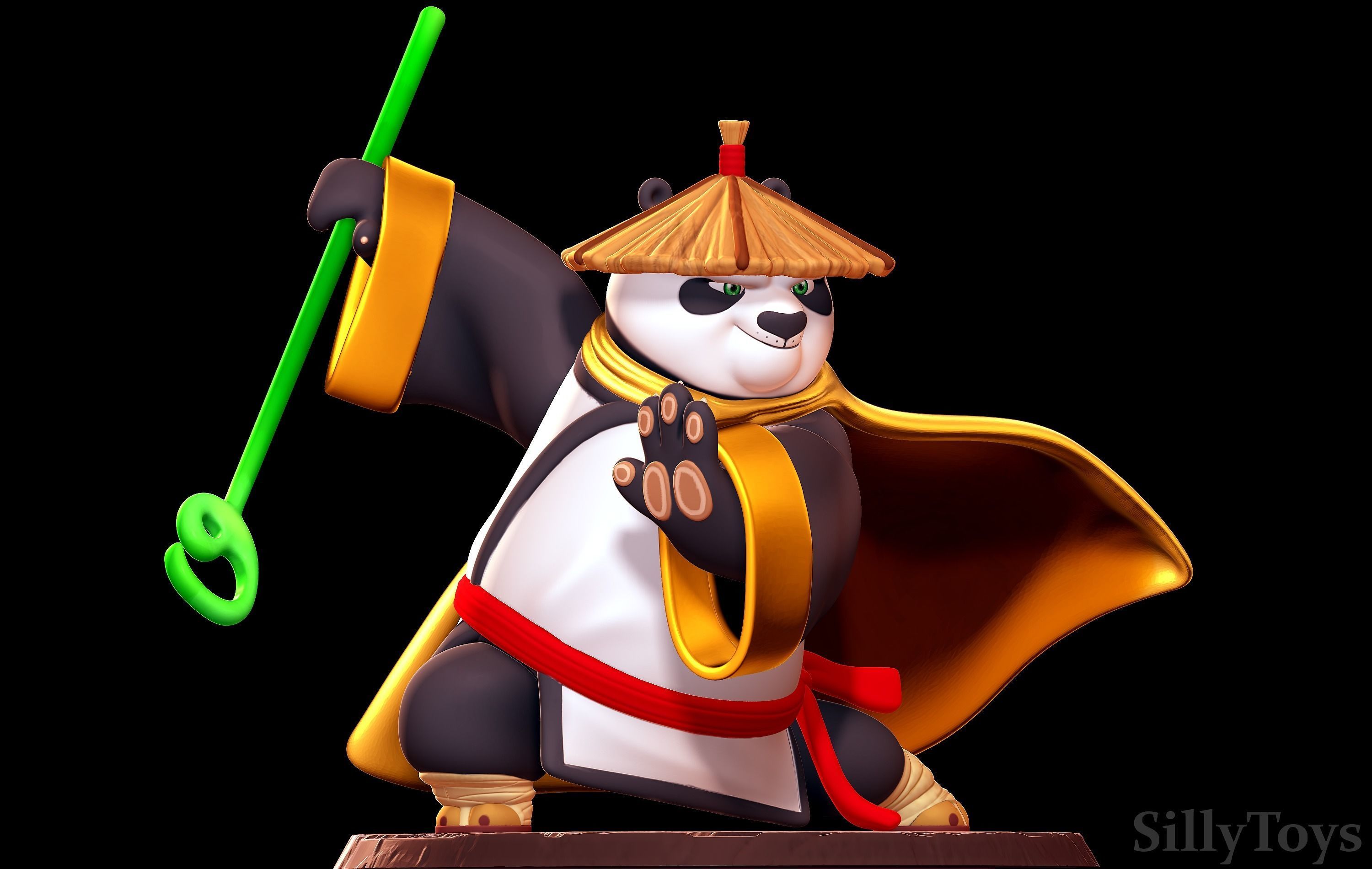 Po The Legendary Warrior - Kung Fu Panda 3D print model_1