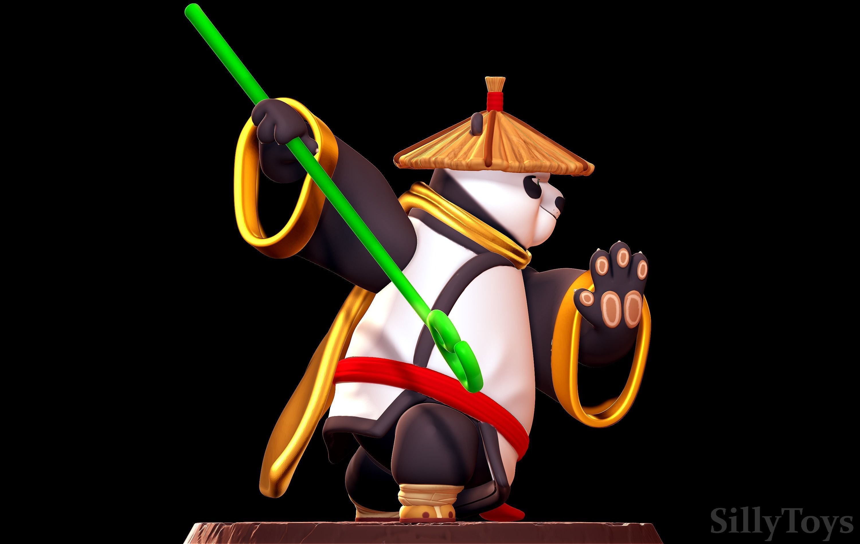Po The Legendary Warrior - Kung Fu Panda 3D print model_2