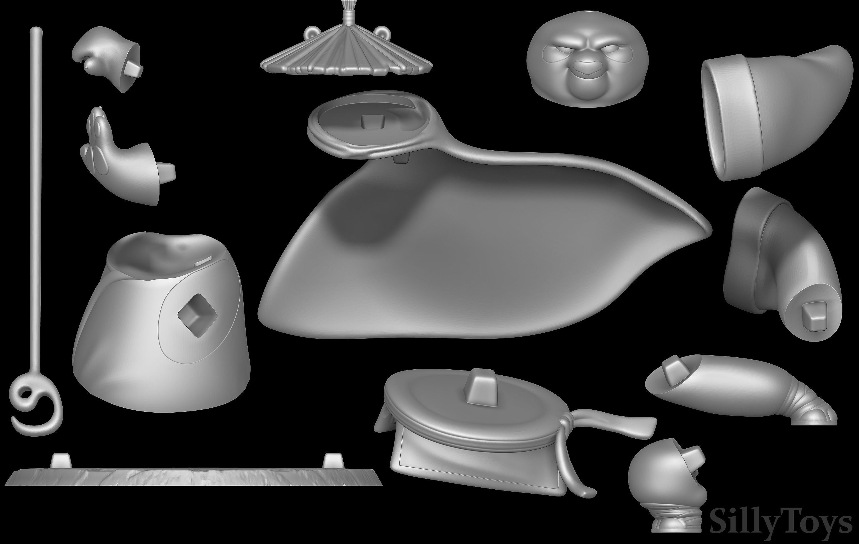 Po The Legendary Warrior - Kung Fu Panda 3D print model_6