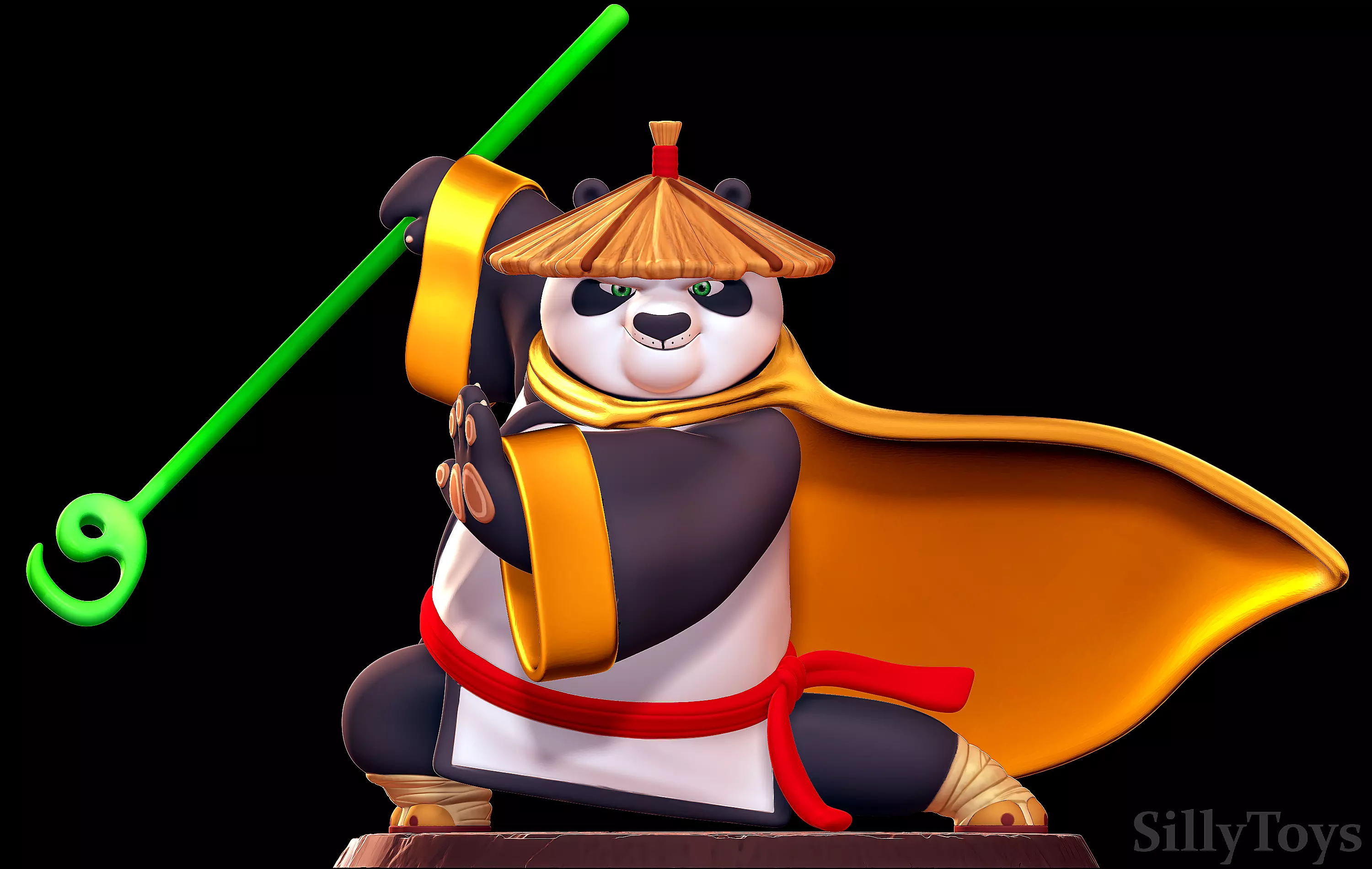 Po The Legendary Warrior - Kung Fu Panda 3D print model_0