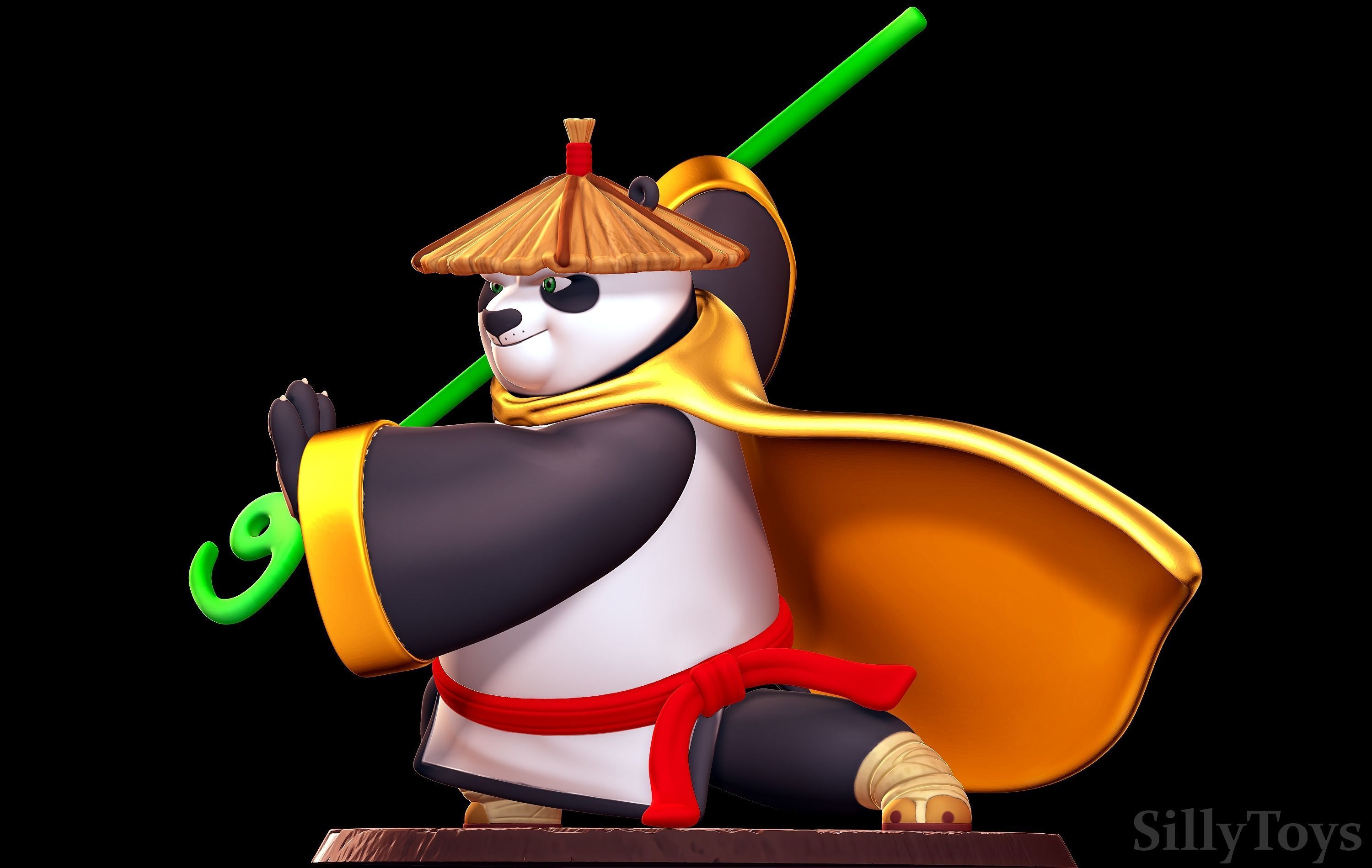 Po The Legendary Warrior - Kung Fu Panda 3D print model_4