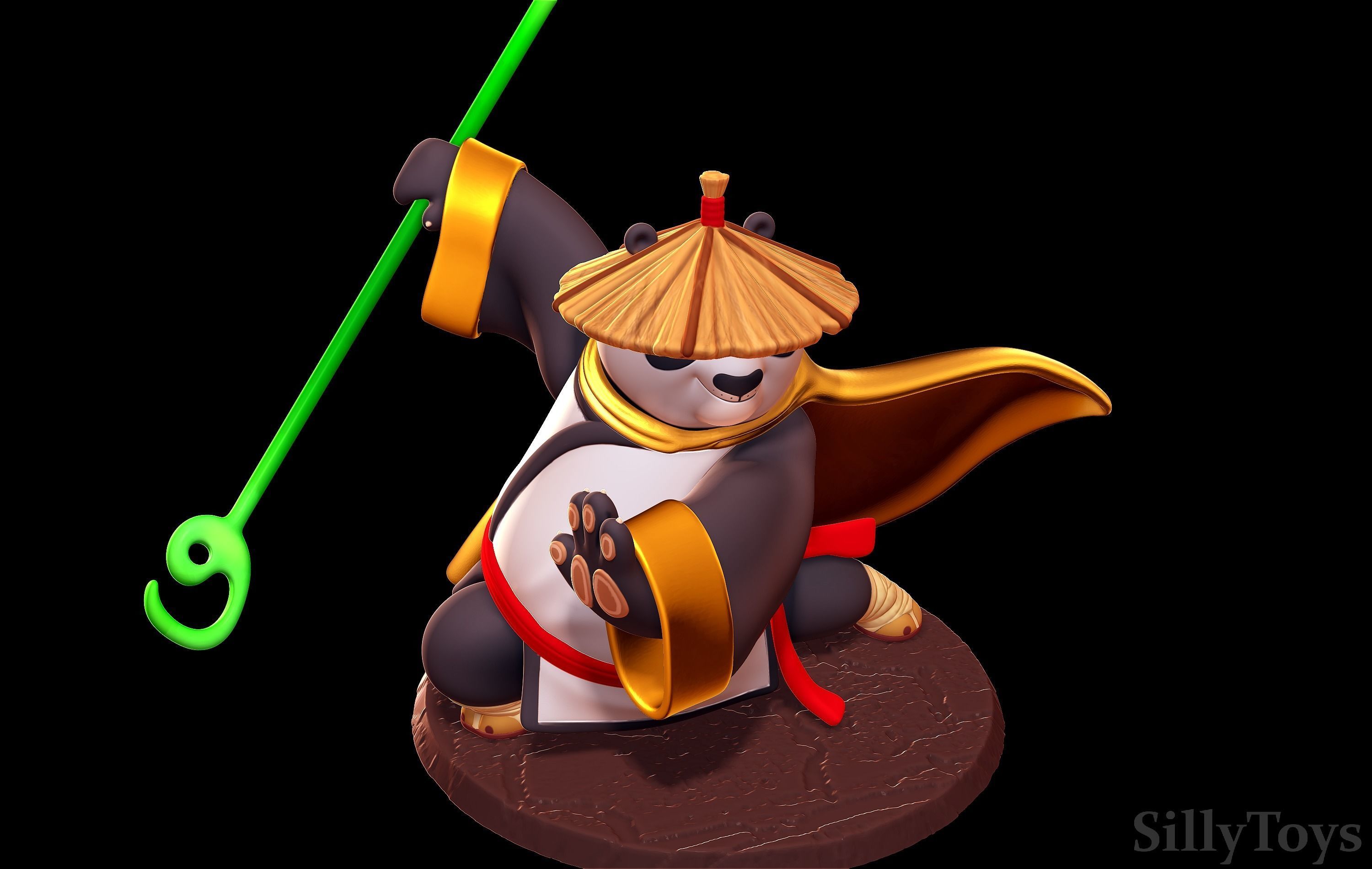 Po The Legendary Warrior - Kung Fu Panda 3D print model_5