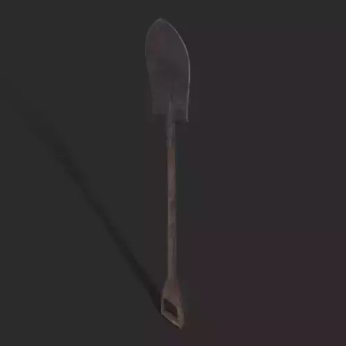 Shovel Version Three Low-poly 3D model