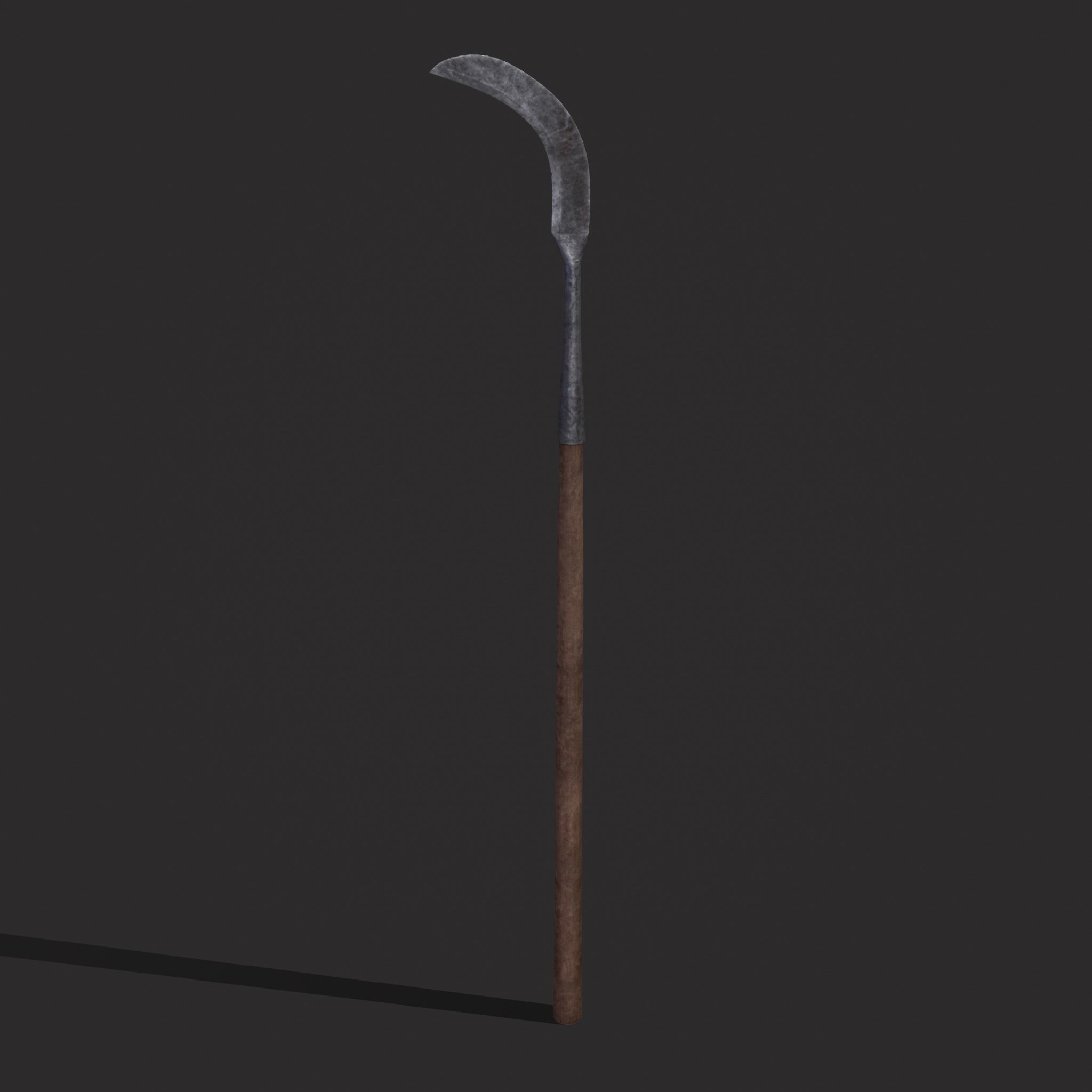 Sickle Farm Tool Low-poly 3D model_17