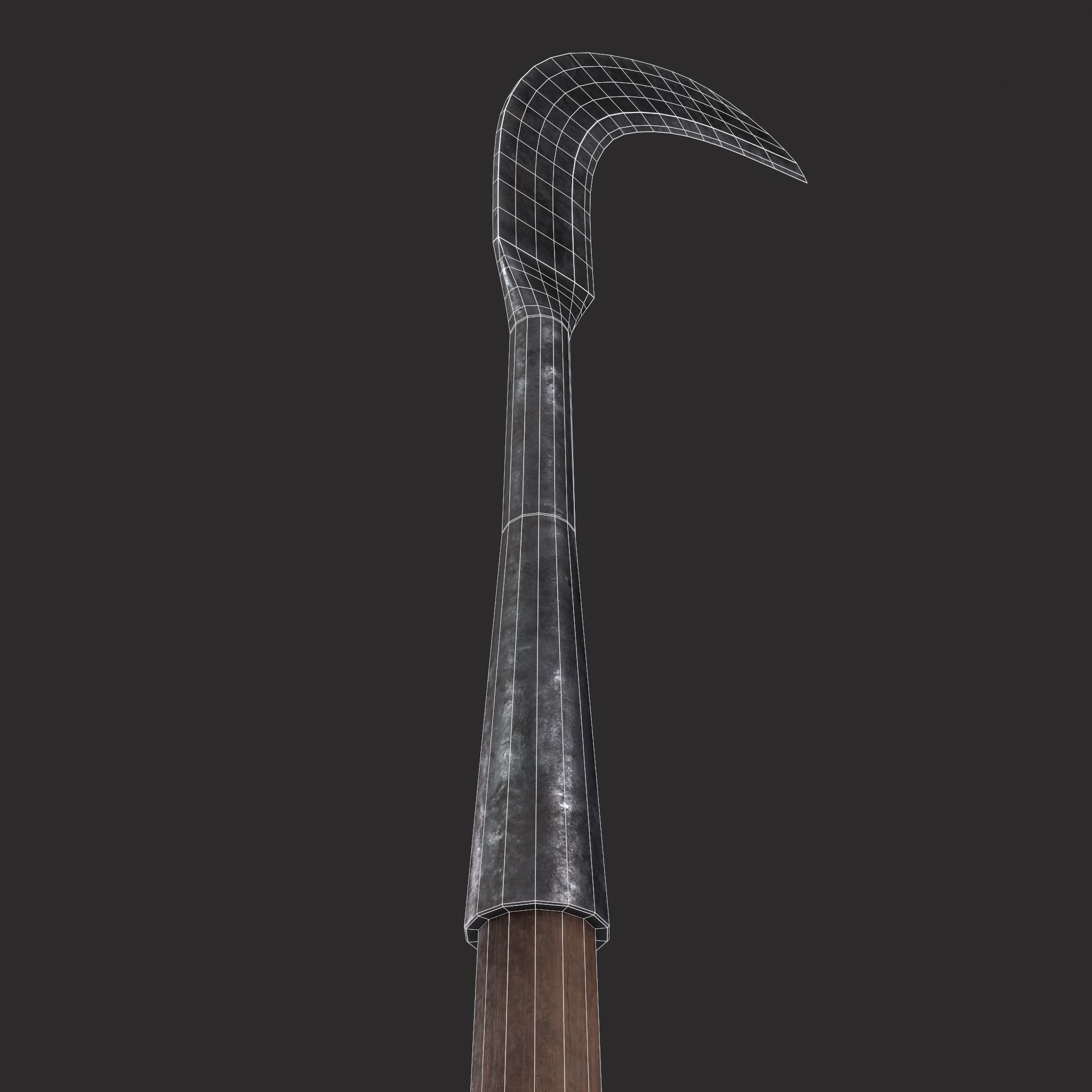 Sickle Farm Tool Low-poly 3D model_14