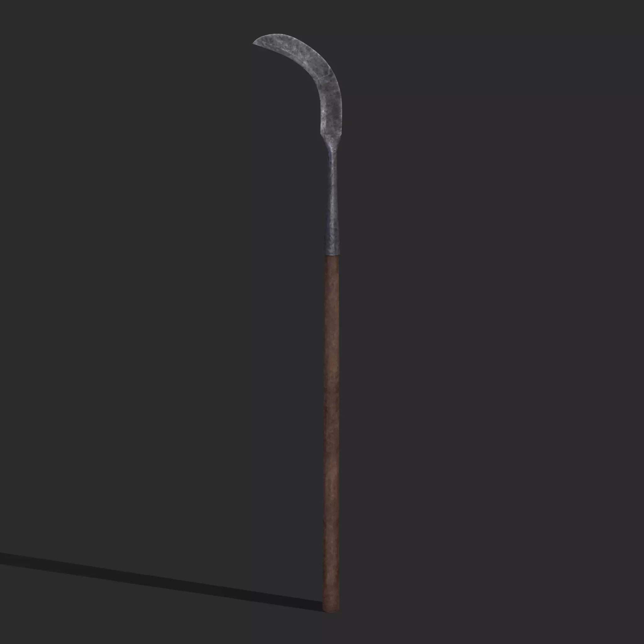 Sickle Farm Tool Low-poly 3D model_0