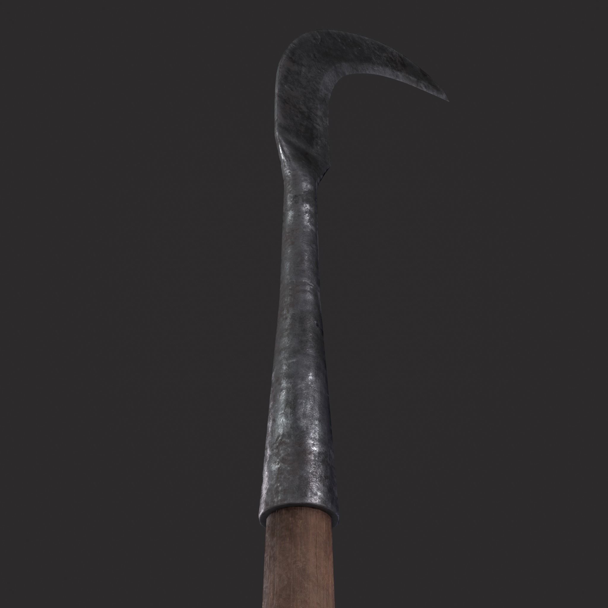 Sickle Farm Tool Low-poly 3D model_13