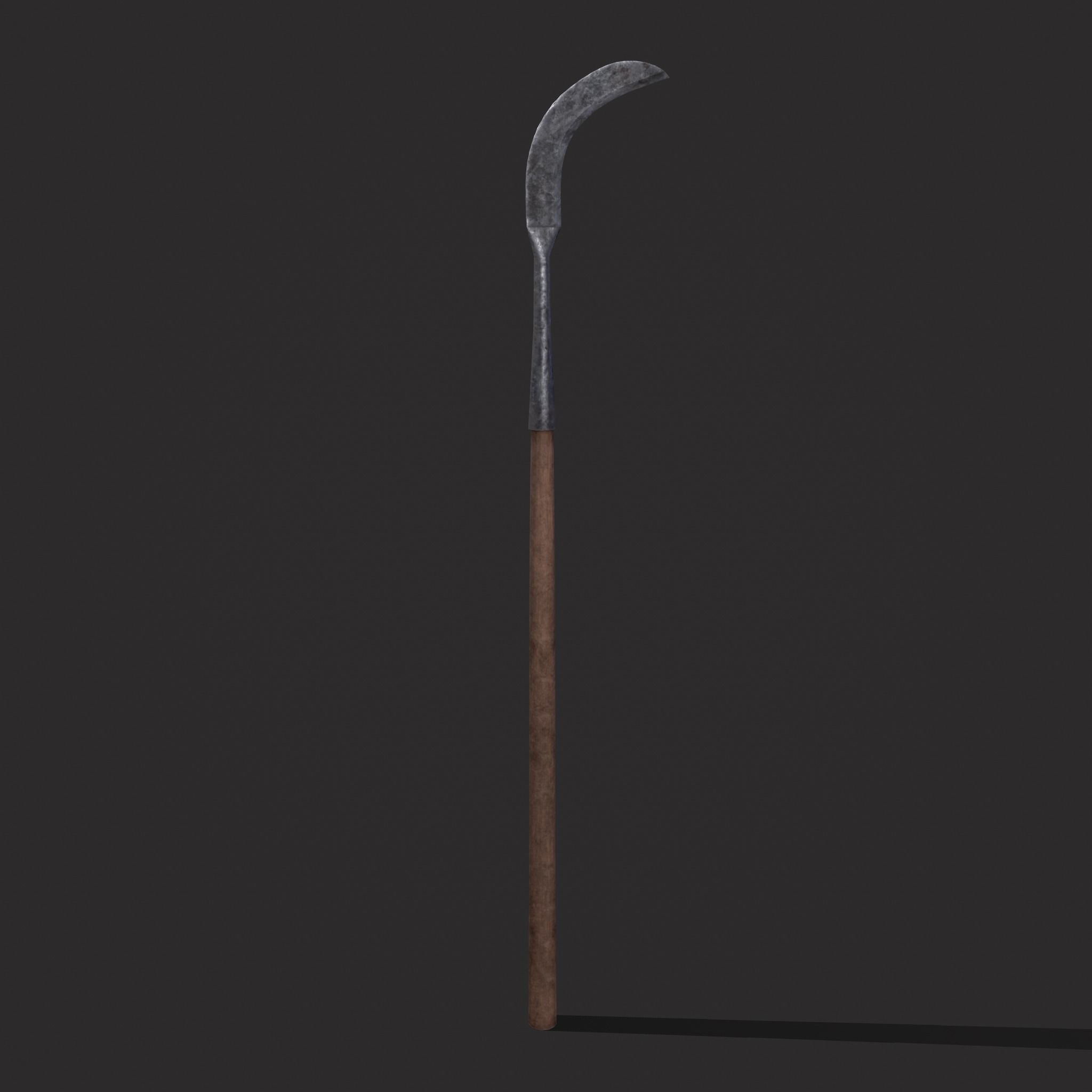 Sickle Farm Tool Low-poly 3D model_15