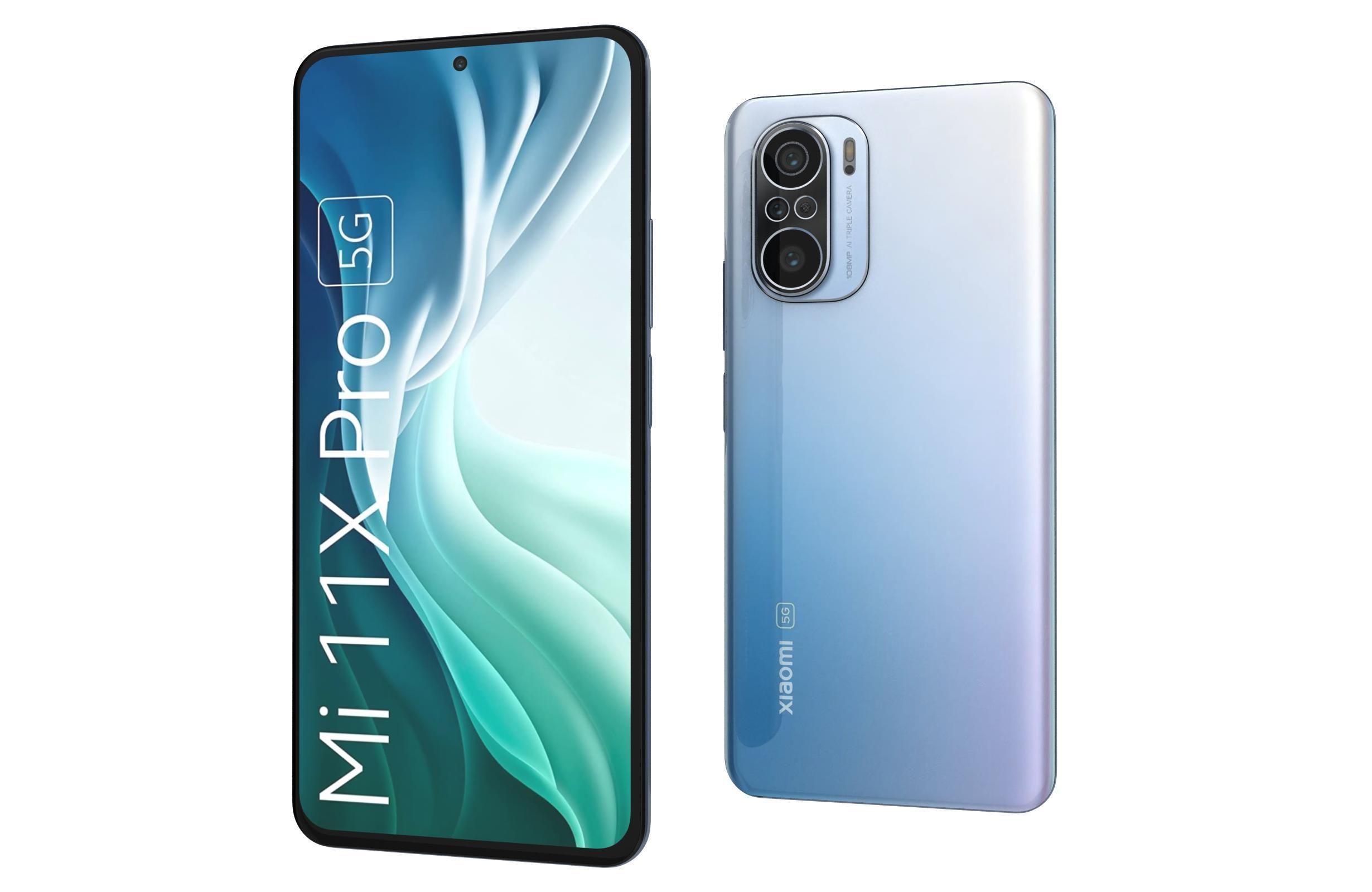 Xiaomi Mi 11X Pro Celestial Silver 3D model_6