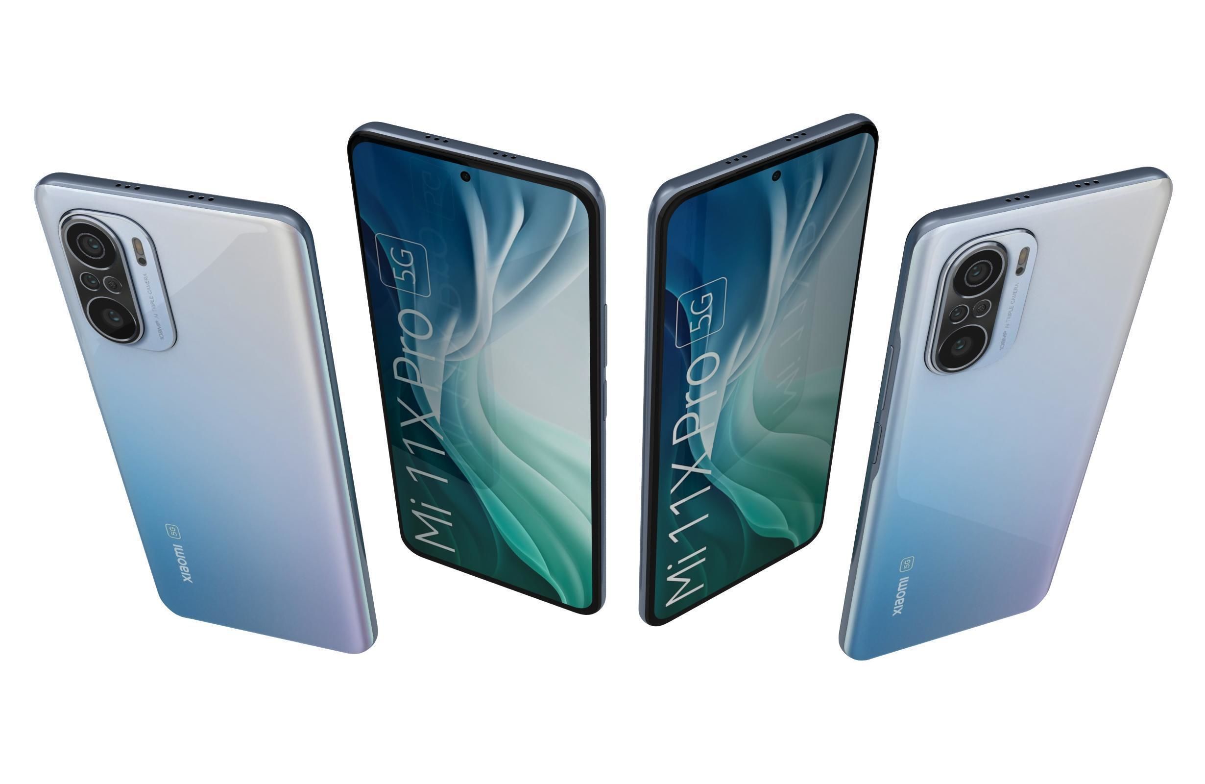 Xiaomi Mi 11X Pro Celestial Silver 3D model_4