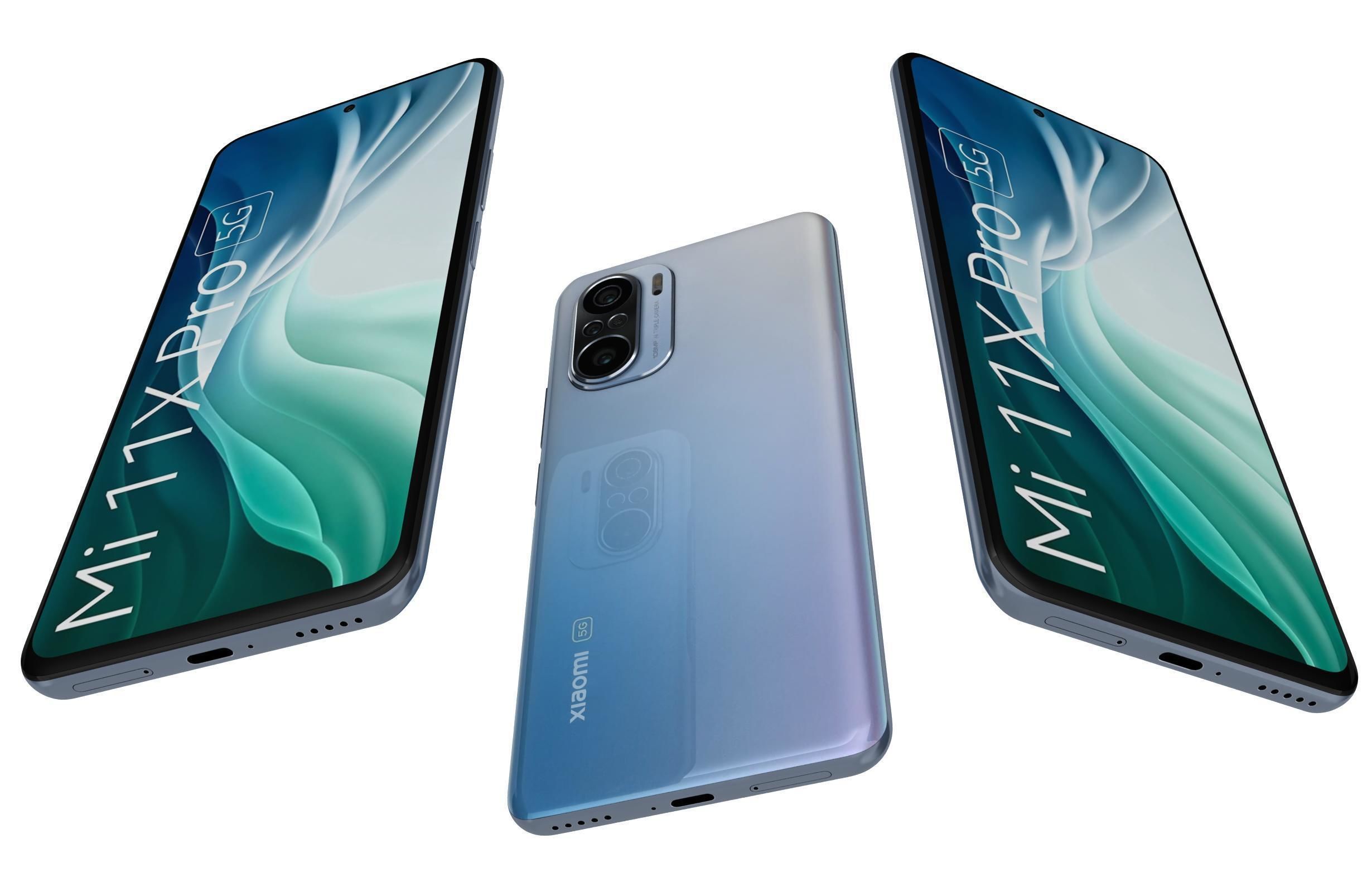 Xiaomi Mi 11X Pro Celestial Silver 3D model_1