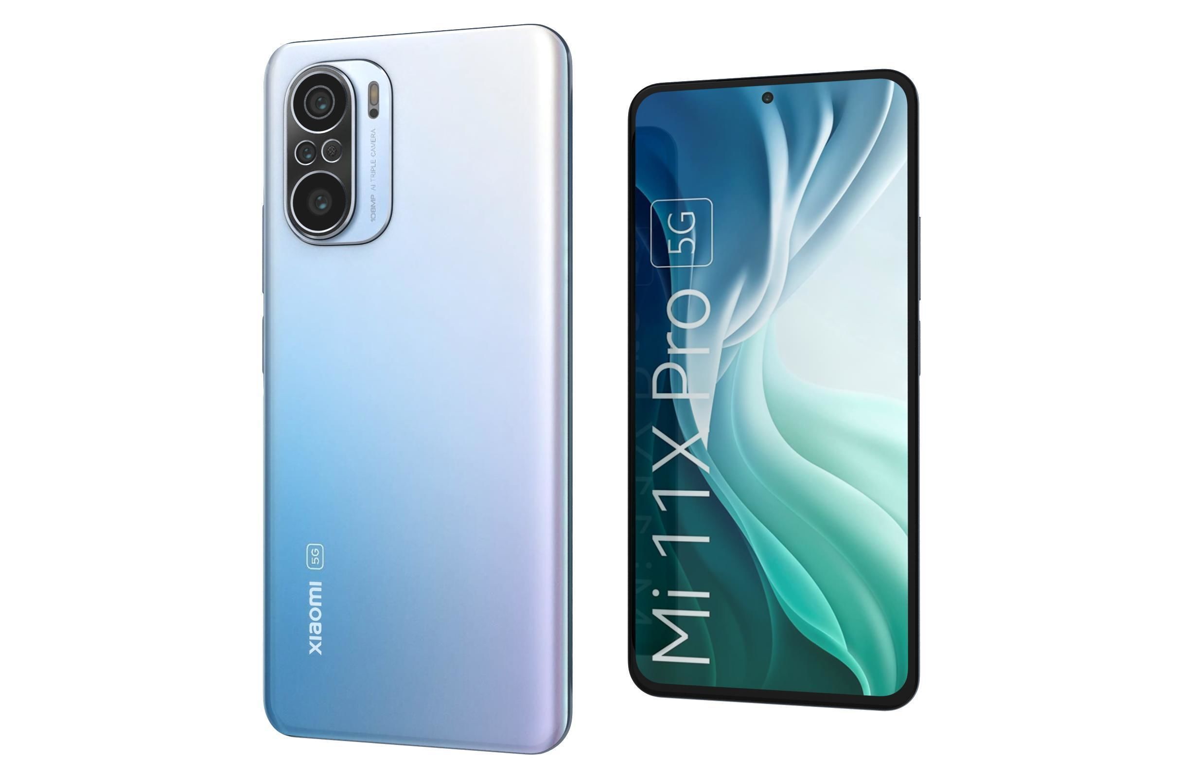 Xiaomi Mi 11X Pro Celestial Silver 3D model_7