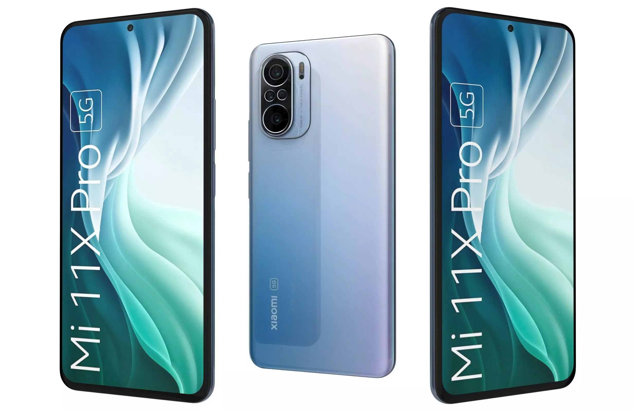 Xiaomi Mi 11X Pro Celestial Silver 3D model_0