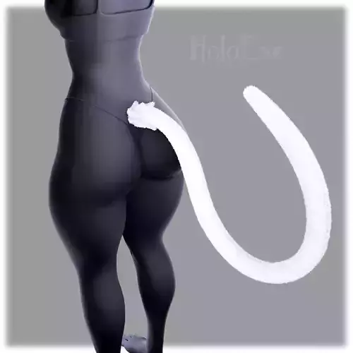Neko Tail Low-poly 3D model