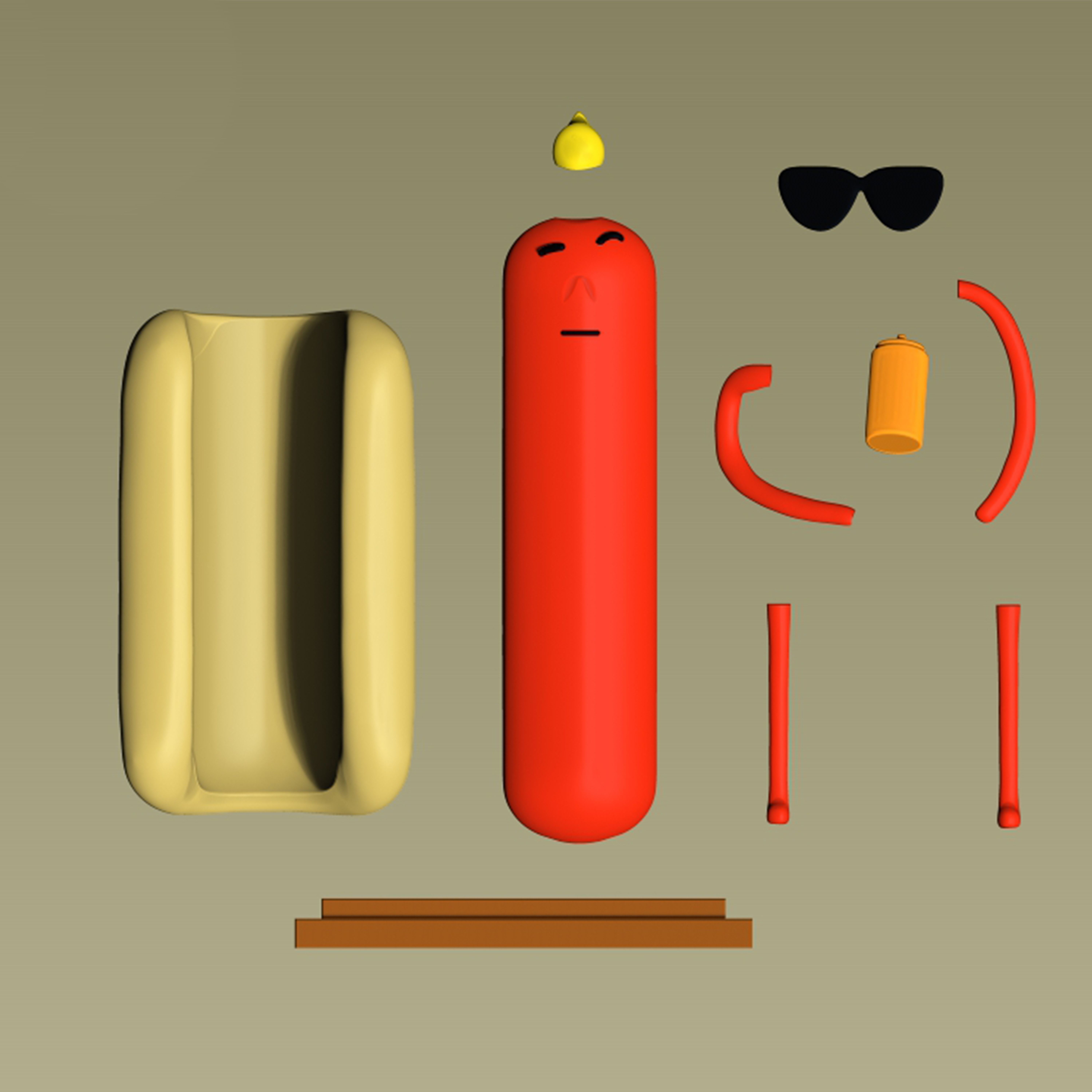 Hot Dog Guy - The Amazing World of Gumball 3D print model_3