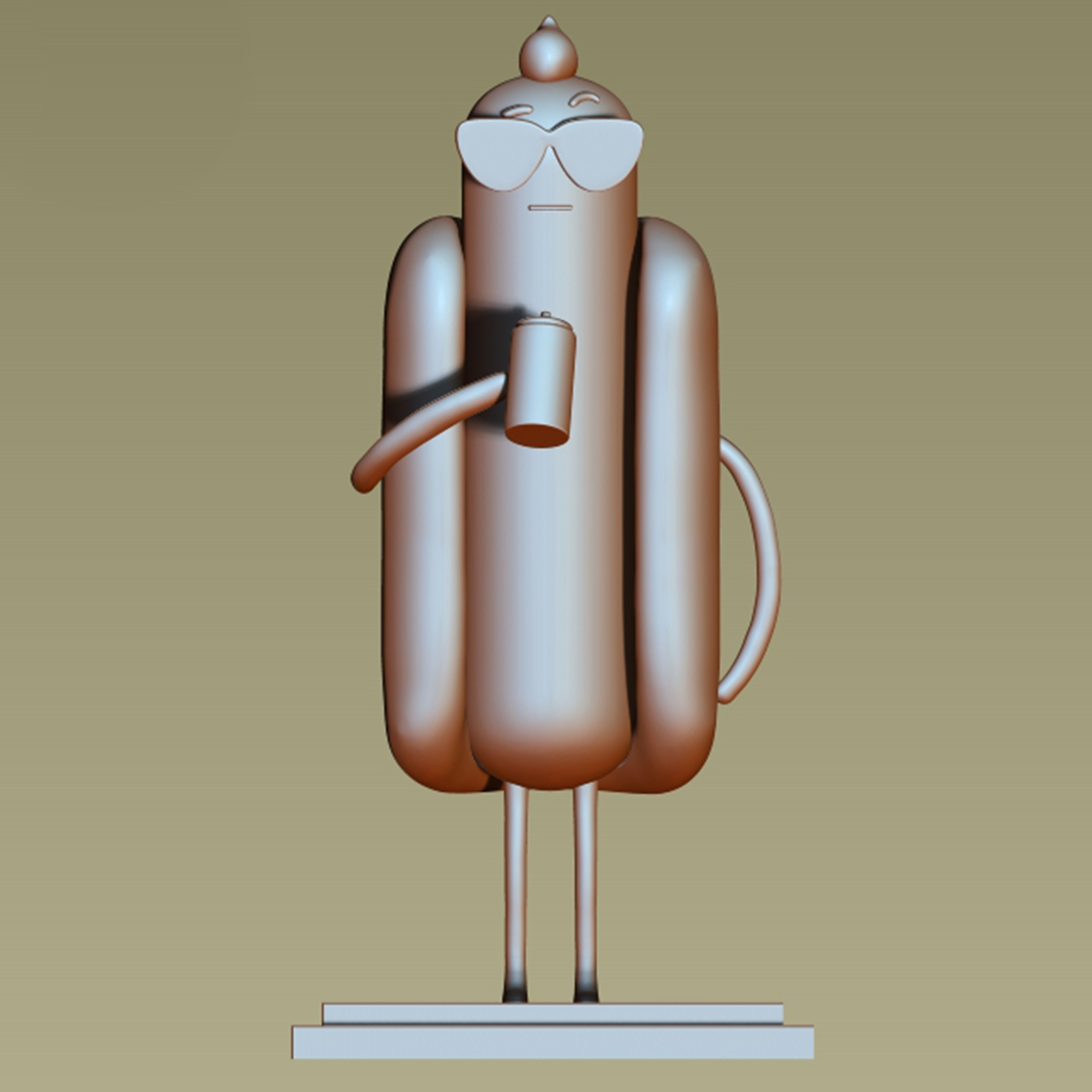 Hot Dog Guy - The Amazing World of Gumball 3D print model_4