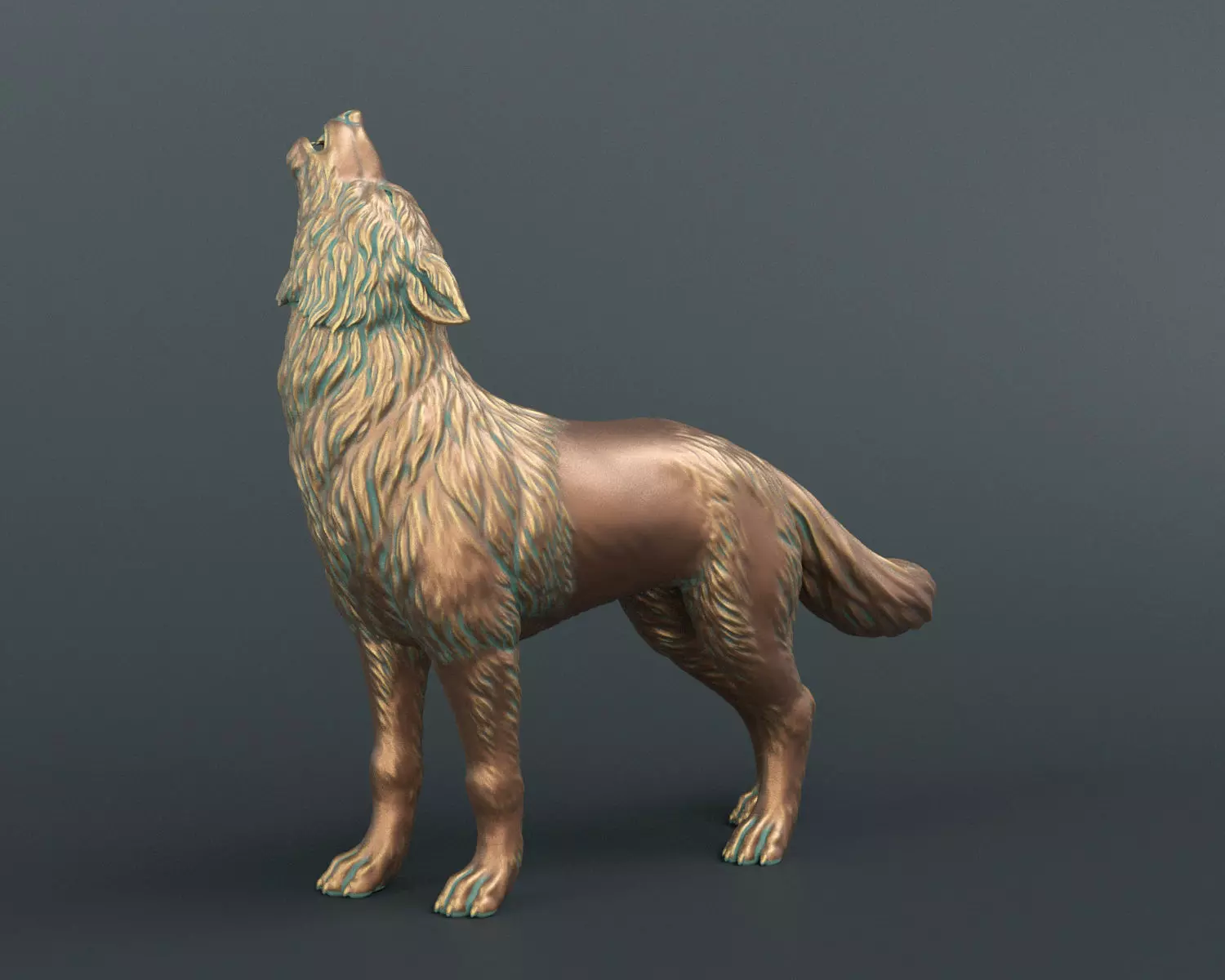 Howl Wolf 3D print model