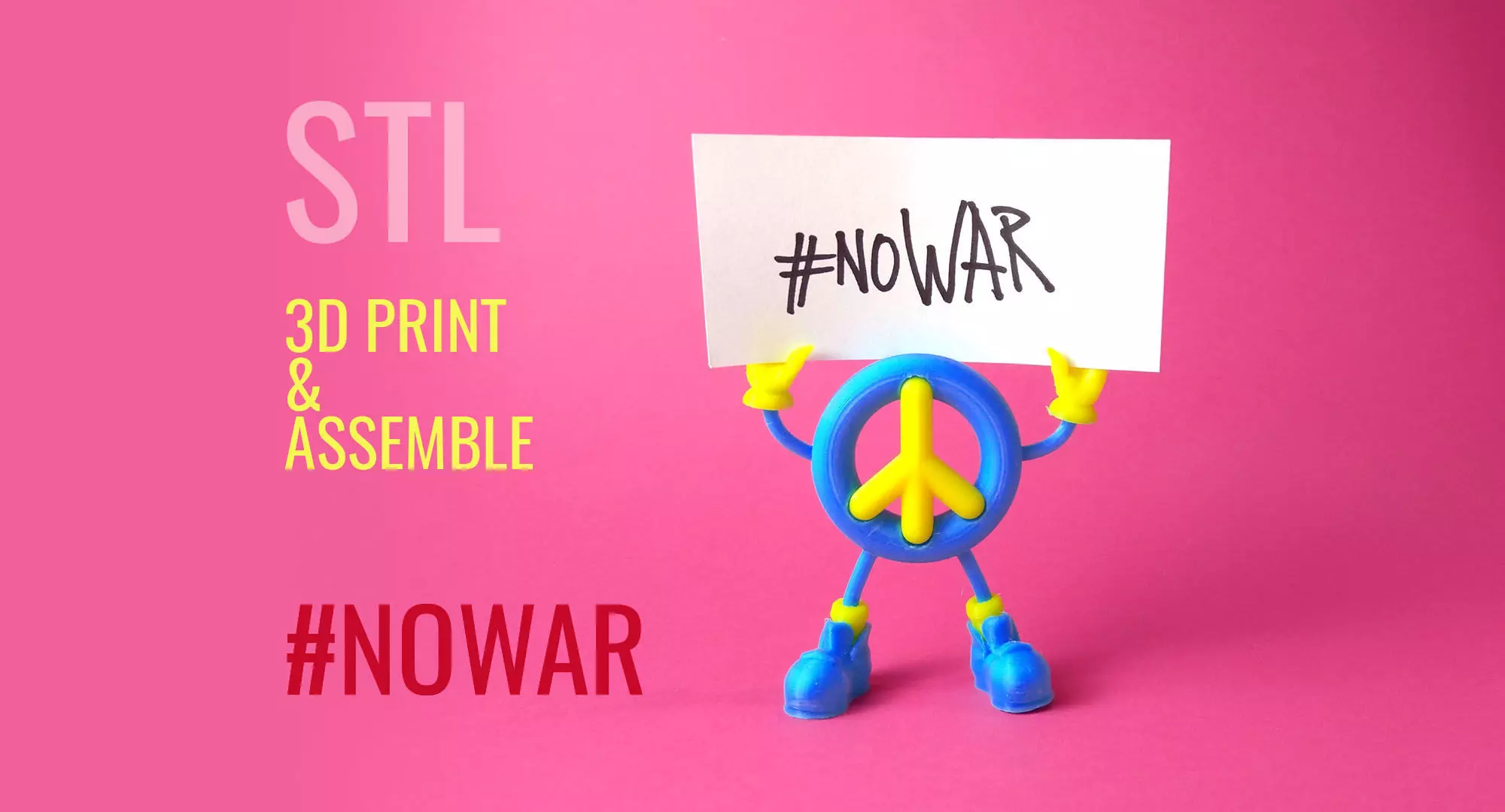 GIVE PEACE A CHANCE 3D print model_0