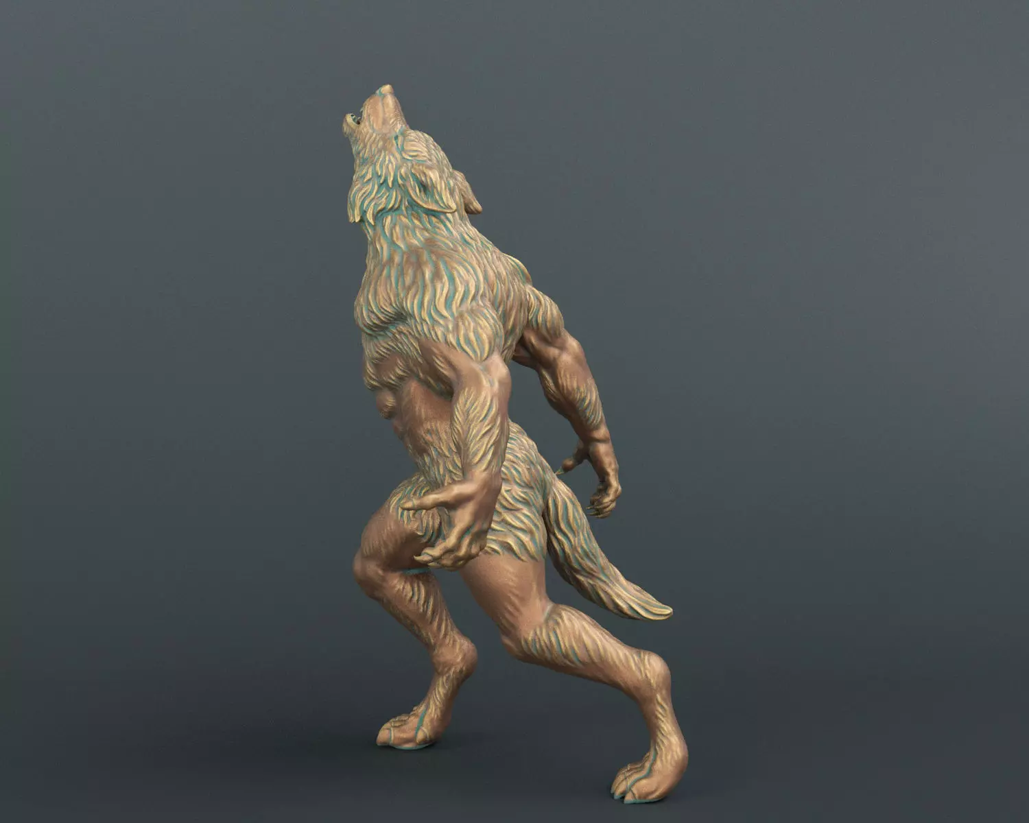 Werewolf 3D print model_0