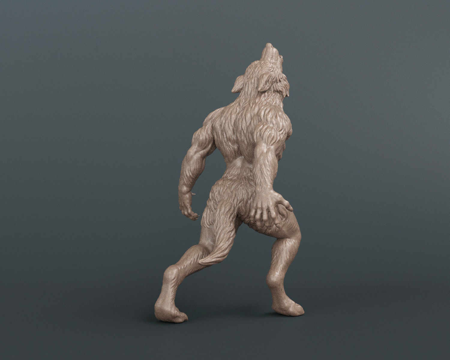 Werewolf 3D print model_5