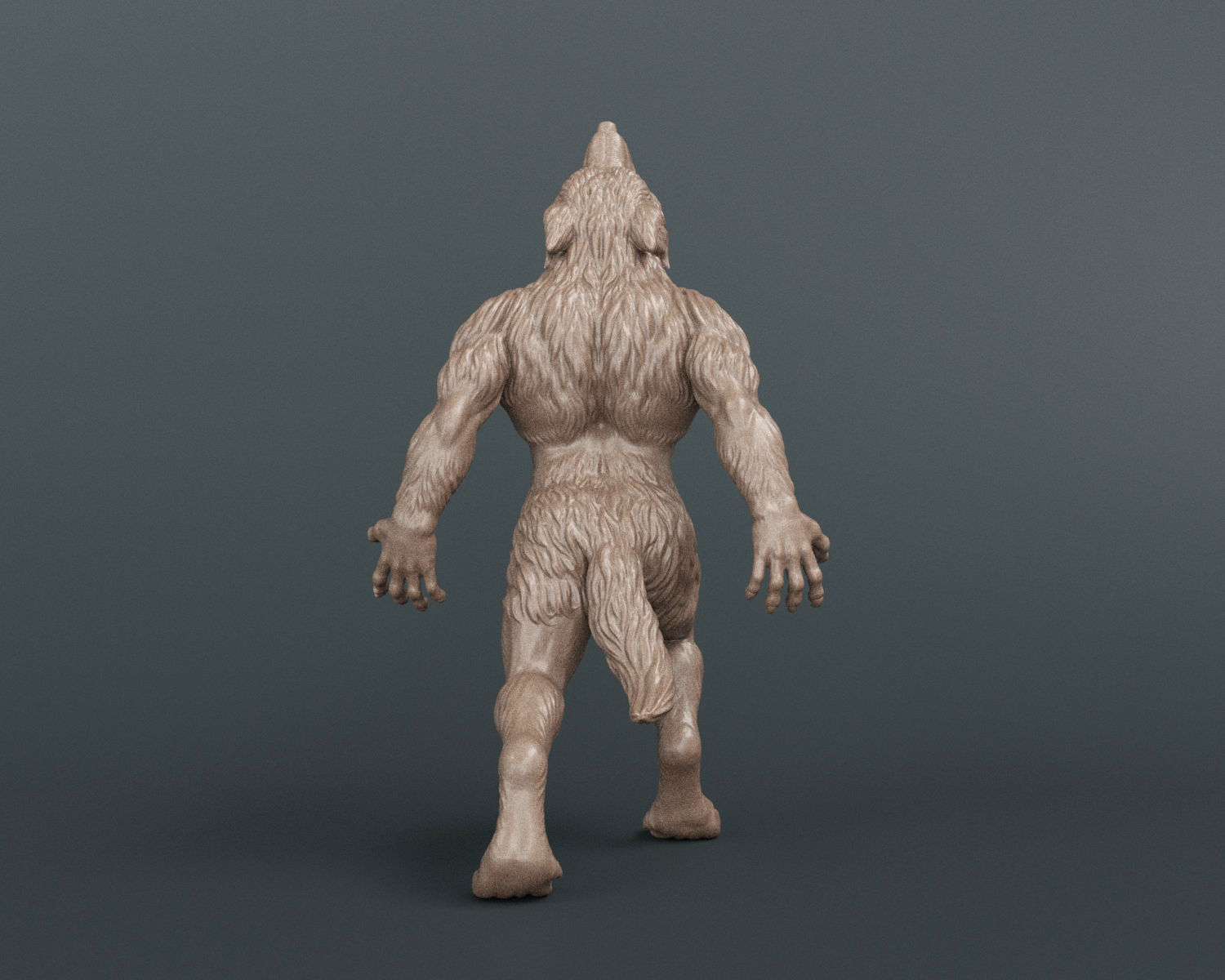 Werewolf 3D print model_4