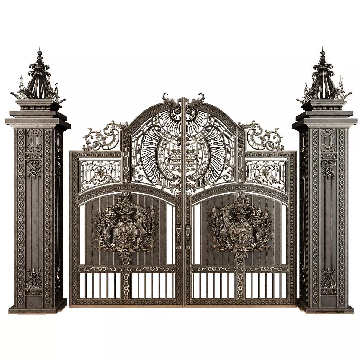 Wrought Iron Gate  3D model_0