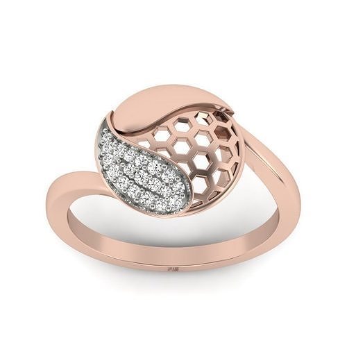Solitaire Engagement Women Ring 3D print model