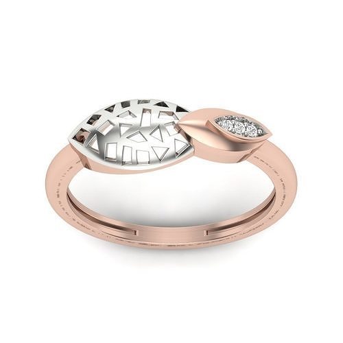 solitaire engagement women ring 3D print model