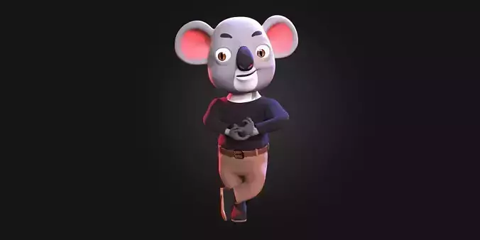 Koala - Rigged using Blenrig in Blender