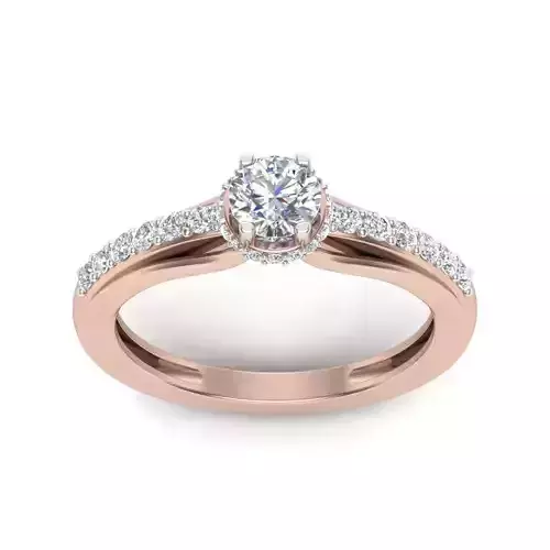 Diamond Trellis Engagement ring 3D print model