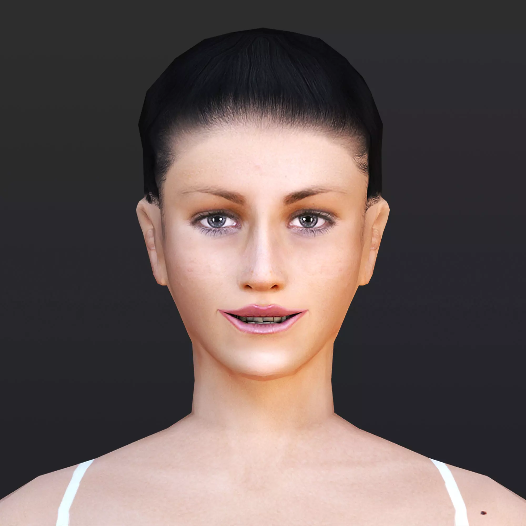 Woman 2 Low-poly 3D model_0