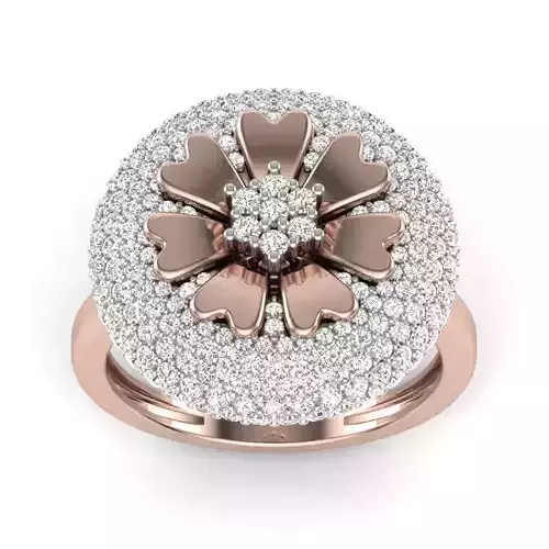 Solitaire Nautilus Engagement Ring