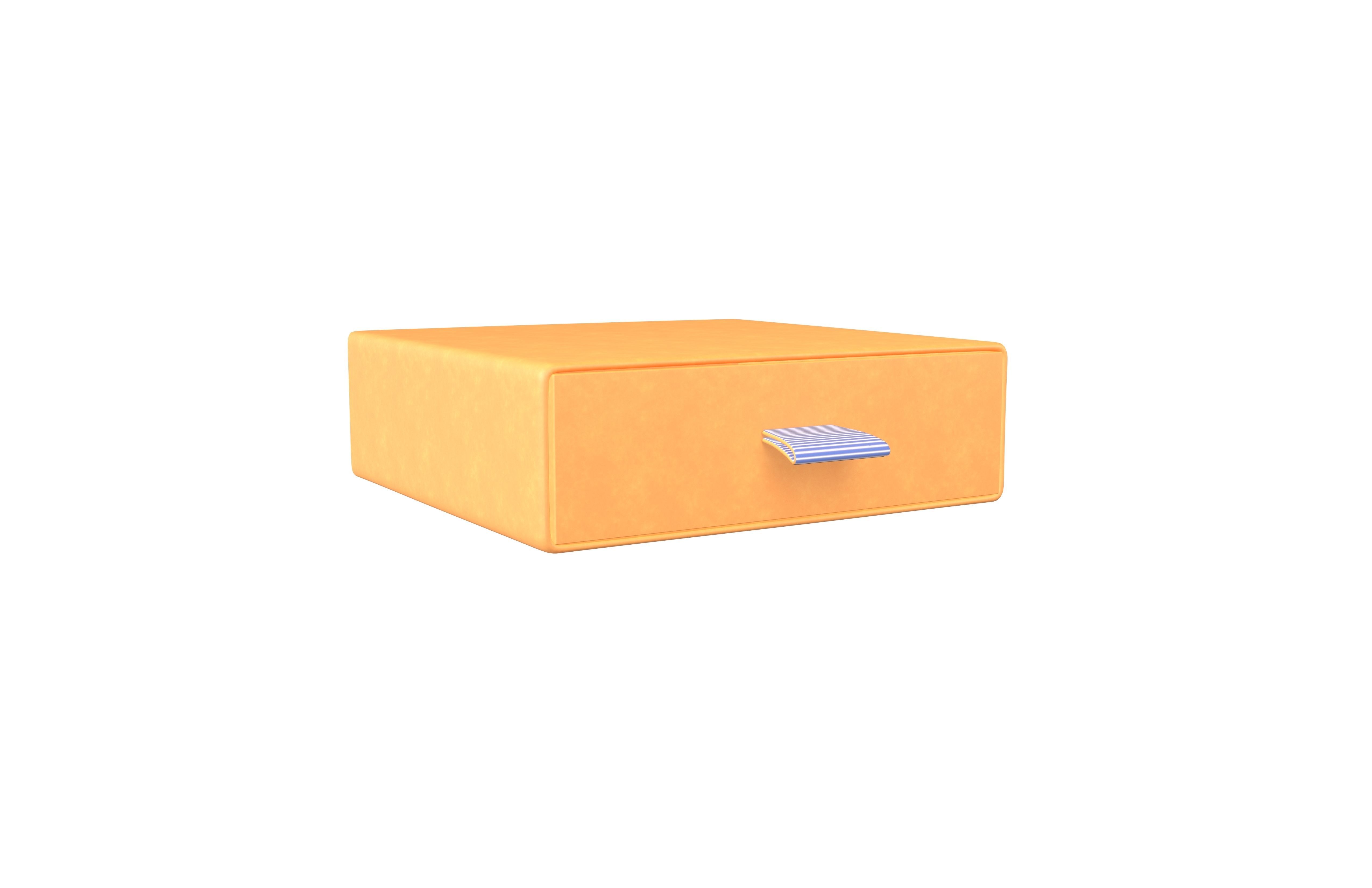 Drawer Cardboard Gift Box v1 003 Low-poly 3D model_1