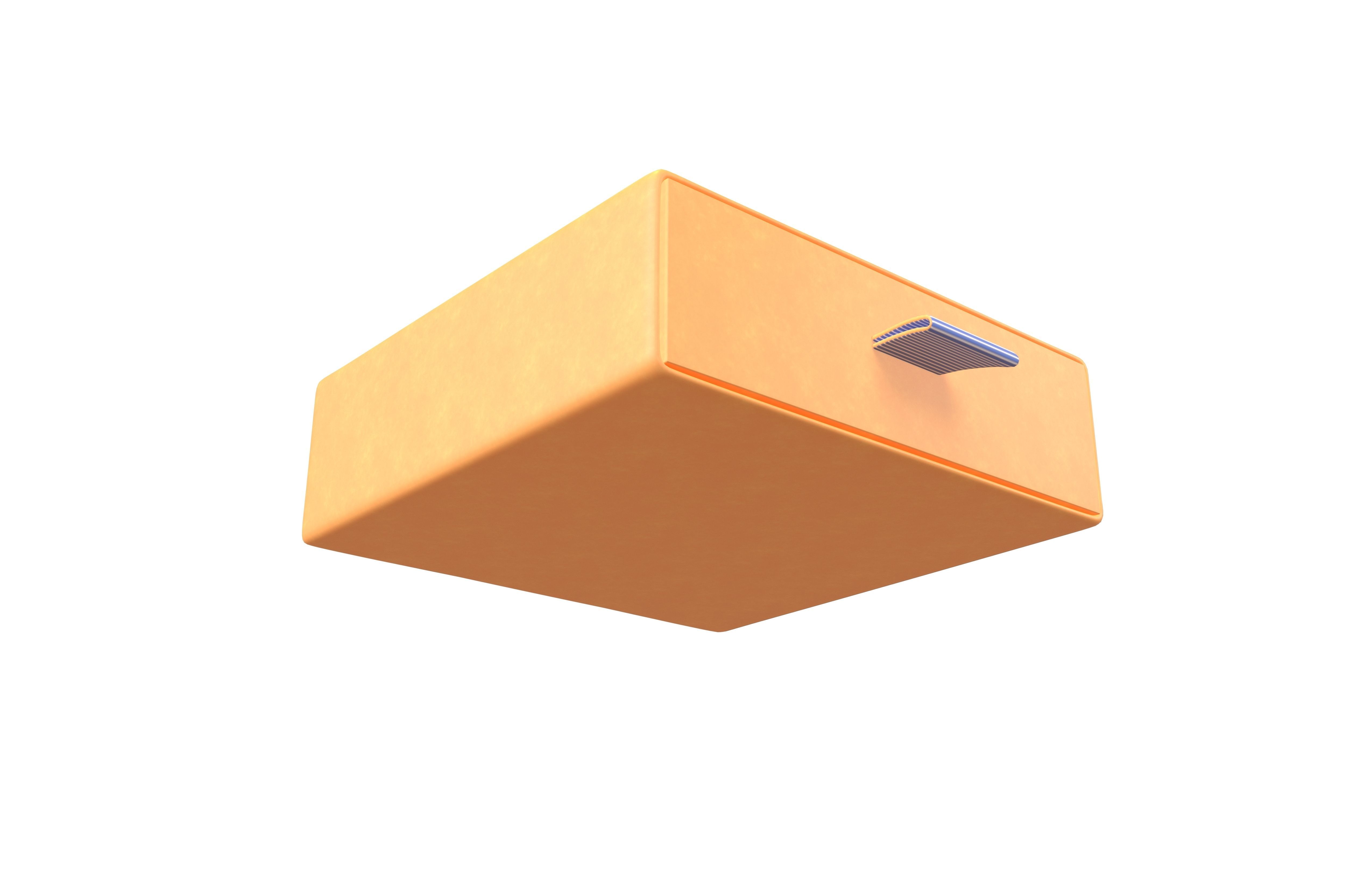 Drawer Cardboard Gift Box v1 003 Low-poly 3D model_2