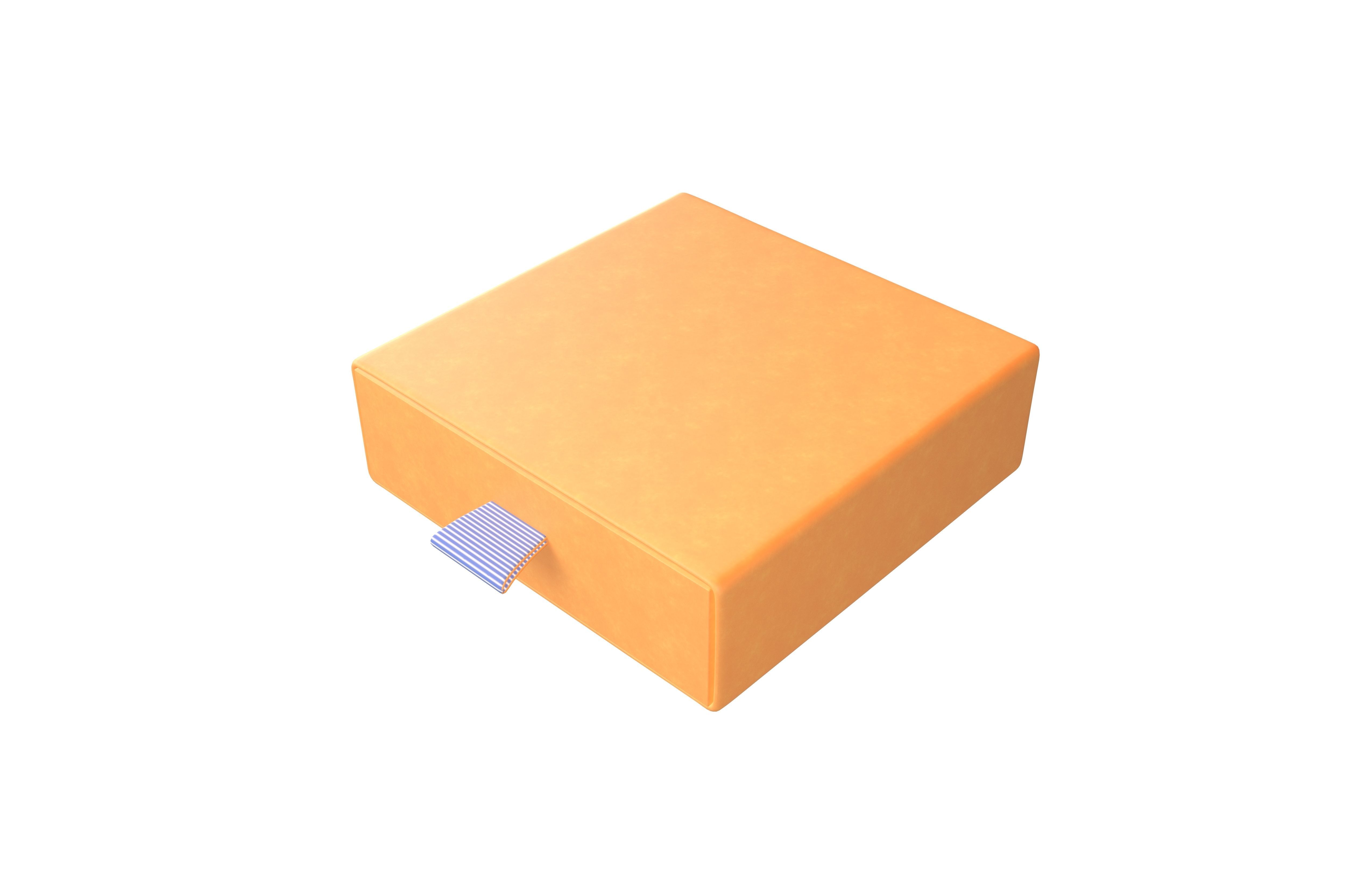 Drawer Cardboard Gift Box v1 003 Low-poly 3D model_3