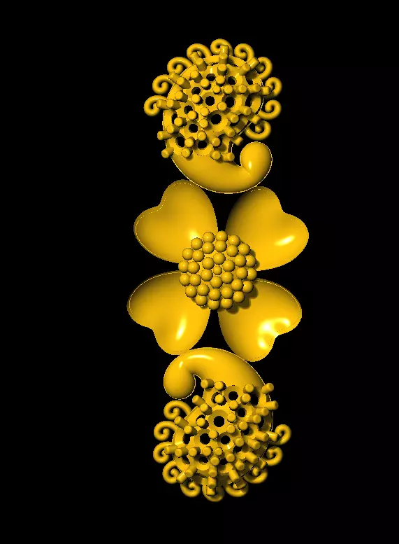 Sidepiece flower 3D print model_0