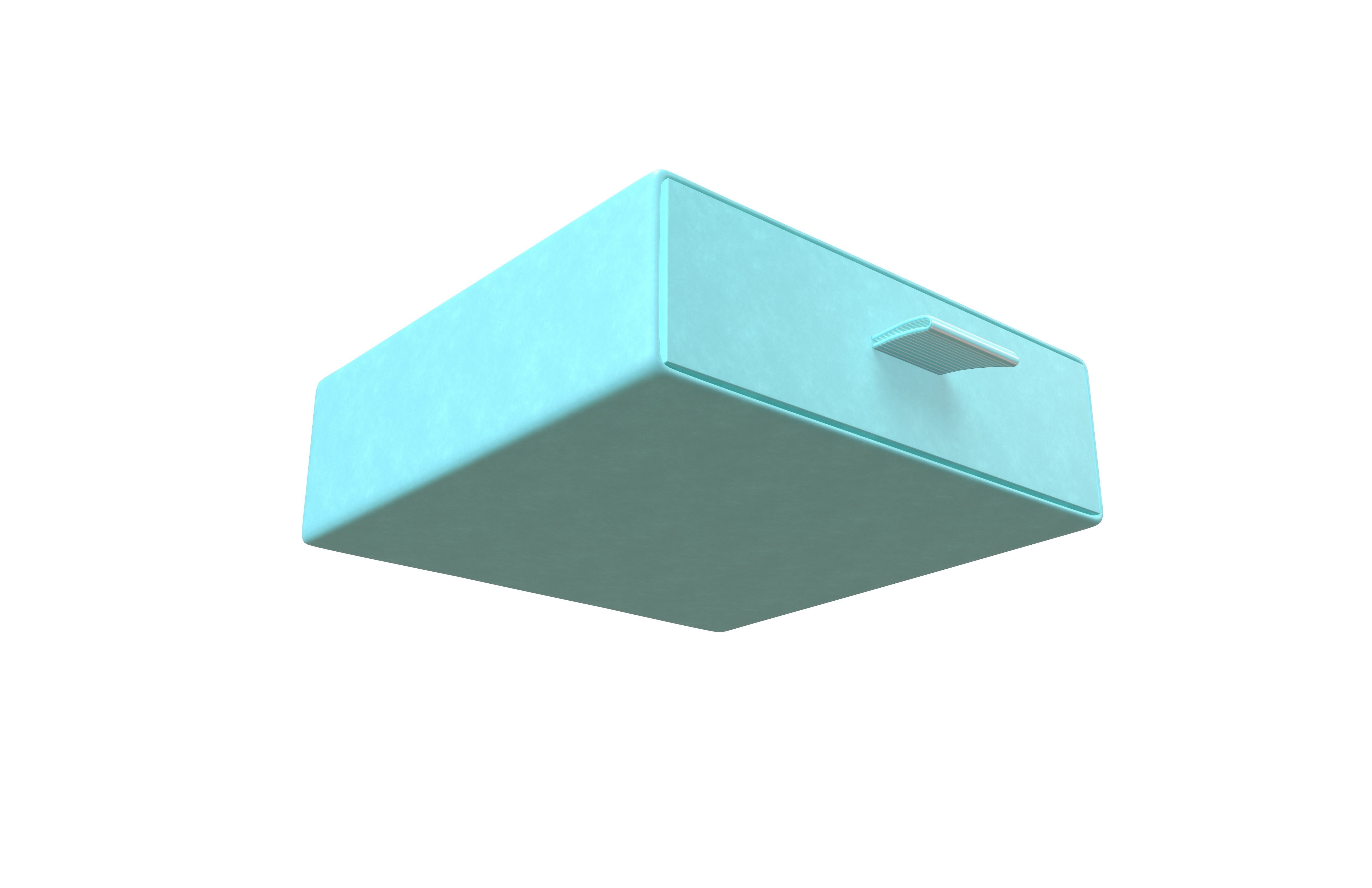 Drawer Cardboard Gift Box v1 004 Low-poly 3D model_3