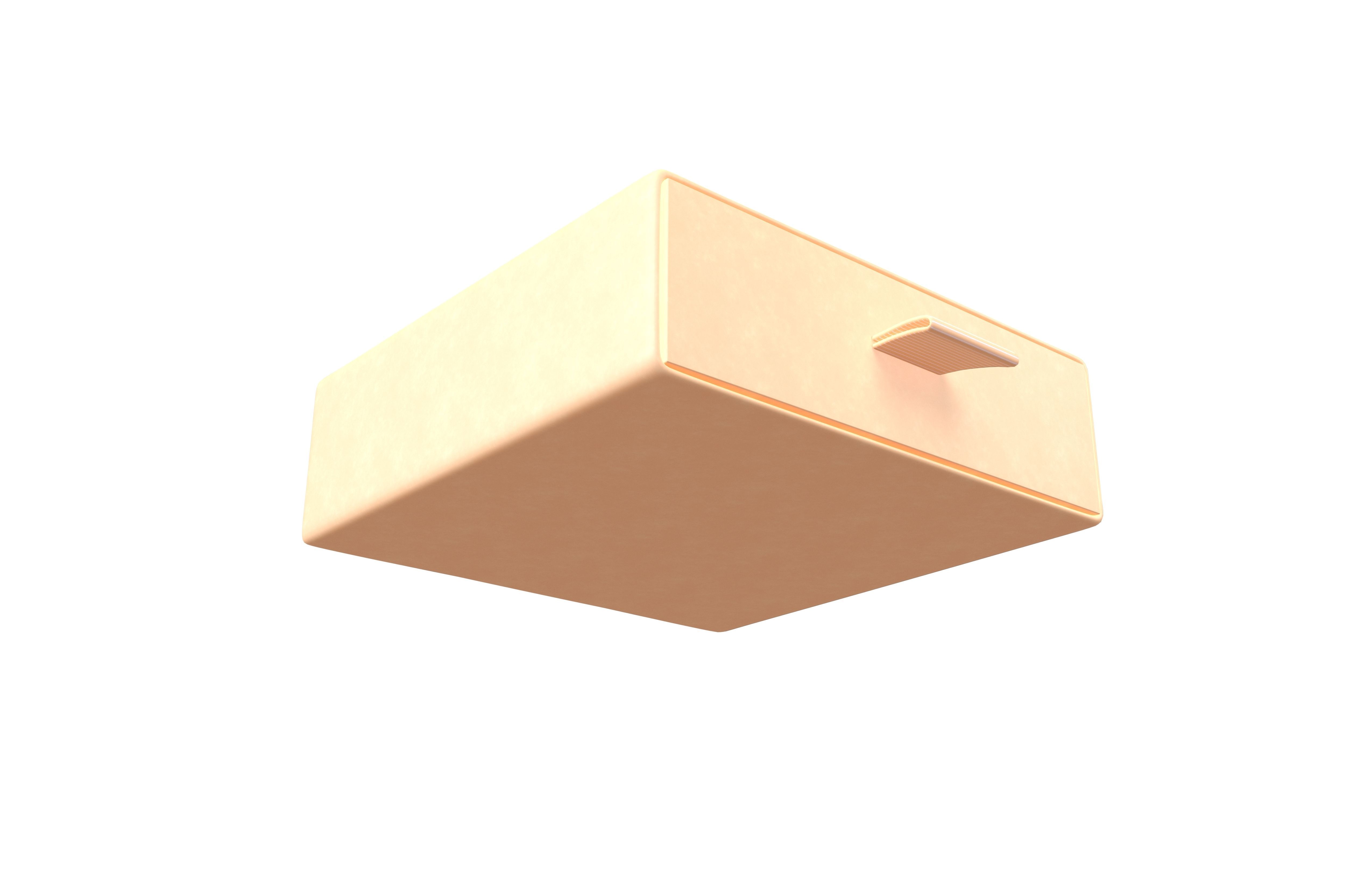 Drawer Cardboard Gift Box v1 006 Low-poly 3D model_2