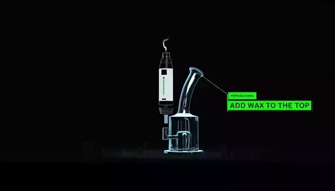 Hokkah smoking cartrage enail rig Low-poly 3D model