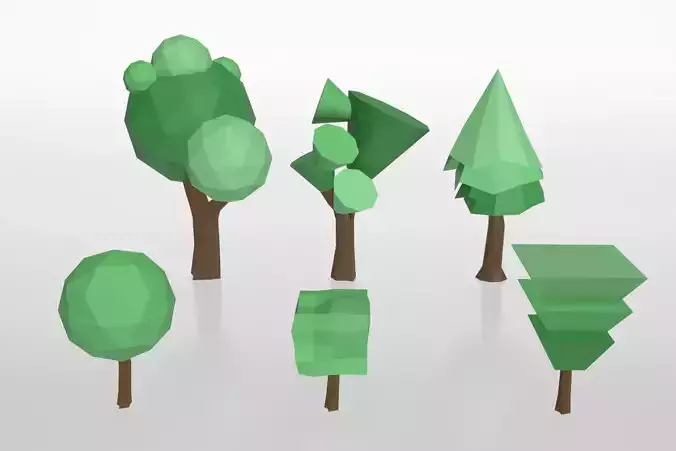 Low Poly Tree Assets