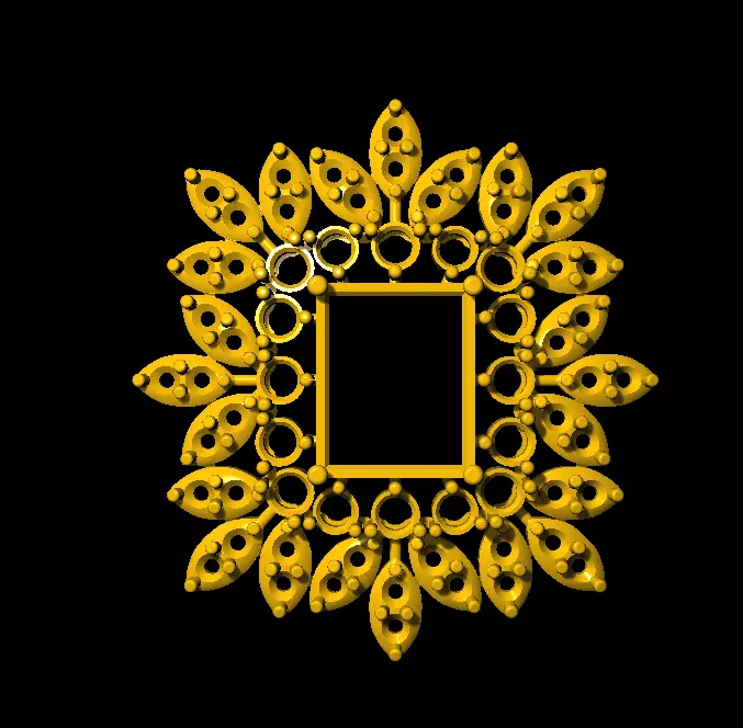 Sidepiece frame 3D print model_0