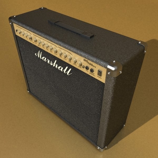 Marshall Amplifier 100 w High Detail 3D model_2