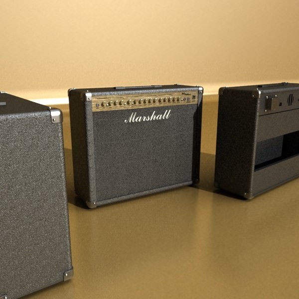 Marshall Amplifier 100 w High Detail 3D model_9