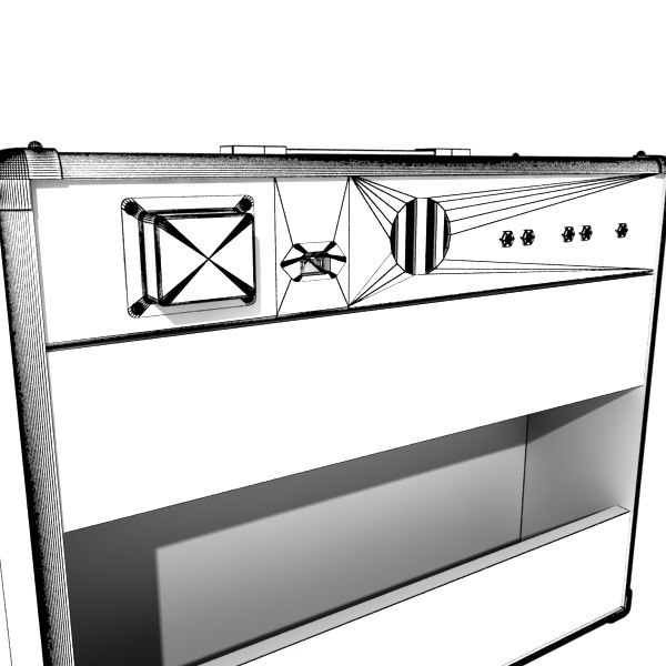 Marshall Amplifier 100 w High Detail 3D model_13