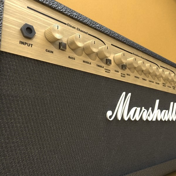 Marshall Amplifier 100 w High Detail 3D model_6