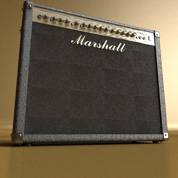 Marshall Amplifier 100 w High Detail 3D model_4