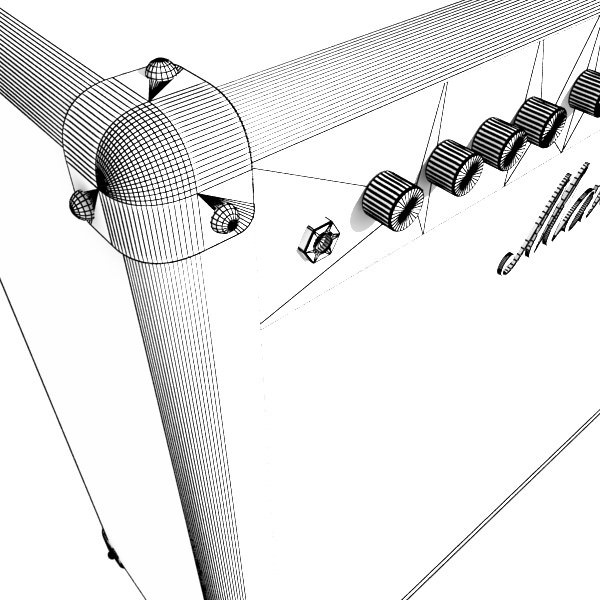 Marshall Amplifier 100 w High Detail 3D model_11