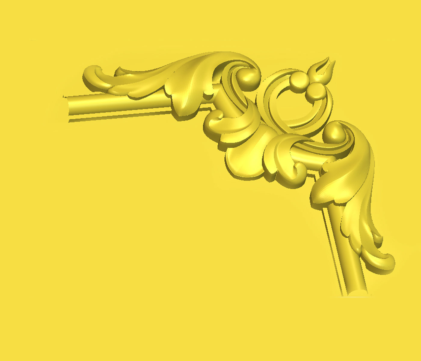 Corner for molding01 3D model_3